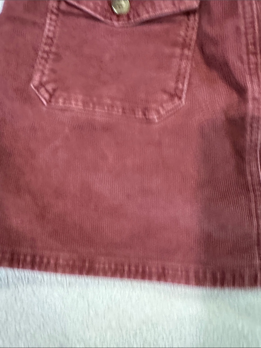 AE - Corduroy Mini Skirt in Deep Wine size 8 - Picture 6 of 14